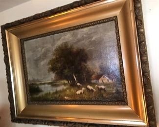 antique oil painting