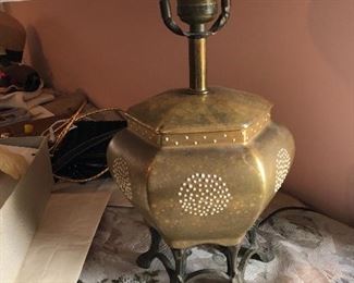 brass lamp