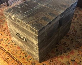 silver storage trunk