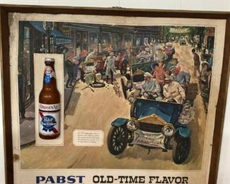 Antique Pabst Blue Ribbon Advertising