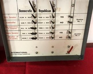 Antique Voting Machine