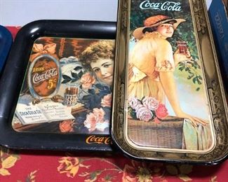 Vintage Coca Cola Trays