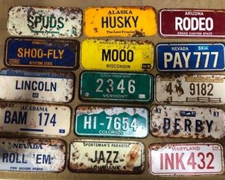 Vintage State Tags