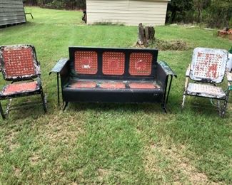 3piece Metal Glider Set