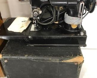 Antique Portable Singer Sewing Machine