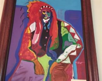 Malcolm Furlow original oil Quanah Parker OR American Chief