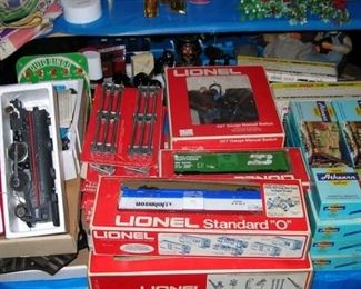 HO scale, N scale, O scale trains