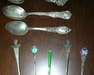 Sterling collector spoons