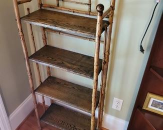 Antique bamboo shelf 