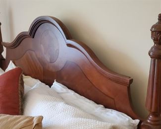 Modern mahogany bed