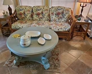 Vintage painted coffee table 