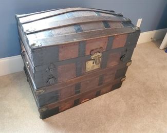 Antique Camel back trunk 