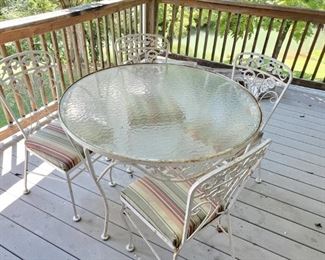 Vintage metal patio set