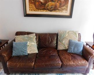 Restoration hardware Leather Sofa