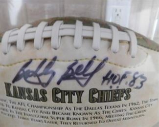 Signed Bobby Bell Football HOF 1983