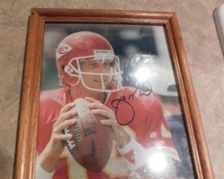Joe Montana Number 19 Kc Chiefs Signed Photograph