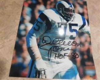 Signed Deacon Jones Photo HOF 1980