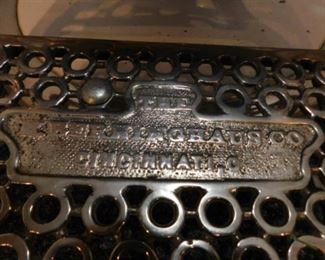 Antique Berninghaus barber chair needs handle repair
