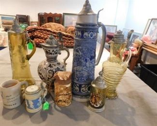 Antique and vintage steins