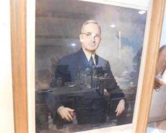 Harry S Truman Signed painting