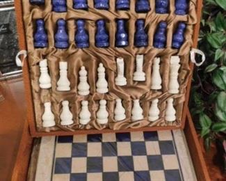 Afghanistan marble chess set handcrafted
