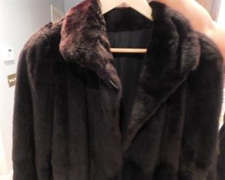 Sak's 5th Ave Fur Collection Reversible Mink Fur Winter coat