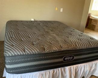 This bed is only a year old and it feels like HEAVEN!  This is a Simmons Beautyrest Black Mirela model and is VERY comfortable!