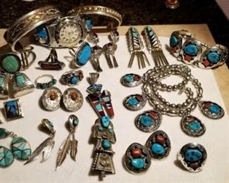 Lookie what we have ~ Navajo jewerly!