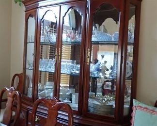 WILL BE ADDING MORE PICTURES - LARGE CHINA HUTCH WITH MATCHING TABLE AND CHAIRS...
