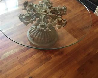 Unique Round Glass Coffee Table