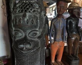Colonial Statutes Dogon Benin Mali Artwork African Sculptures