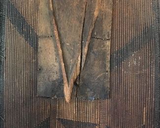 African Tribal Cane Body Wicker Shield
