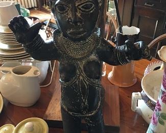 African Statue Franciscan Pottery