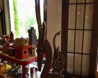 African Saarinen Marble Top Table