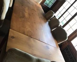 Farm Table and Ten Chairs