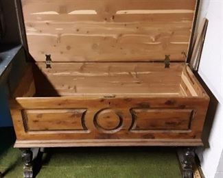FOOTED CEDAR CHEST