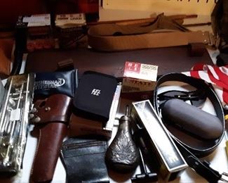 HOLSTERS, BLACK POWDER, ANTIQUE CLEANING RODS