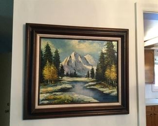 Fall Mountain oil by G. Whitman