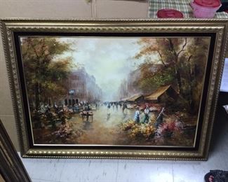 Flower Market oil by Jalaszek