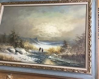 Winters Night oil by Seekatz