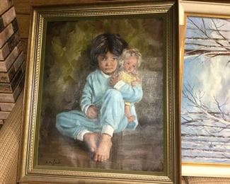 Pajamas oil by D. Delgado