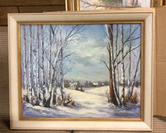 Winter oil by Marie Tuthill