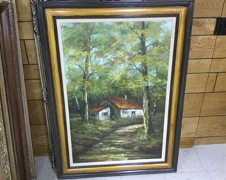 House in the Woods Oil by Schiller