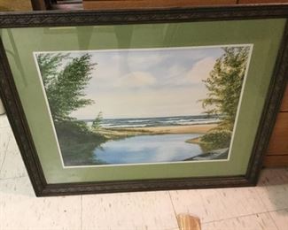 Lake Michigan watercolor by CR. Juergens
