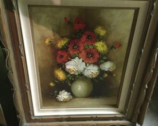 Floral Oil Still Life