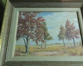 Field in Autumn Oil by Trivetts