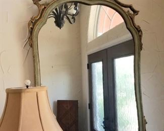 Beautiful mirror with floral cut out design SOLD