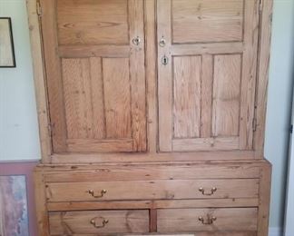 Antique washed Pine cabinet