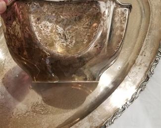 large sterling silver bowl by Sanborn's