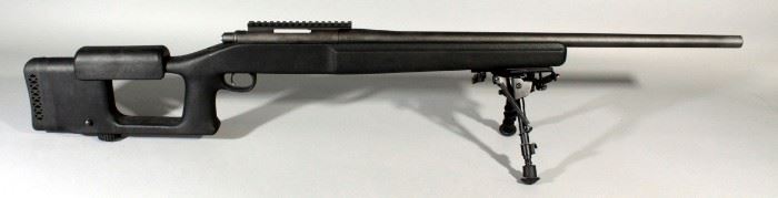 Remington 700 LH .308 WIN Cal Rifle SN# E6423811, With Badger Ordnance Scope Rail, Harris Bipod, The Ultimate Varmint Stock, In Hard Case